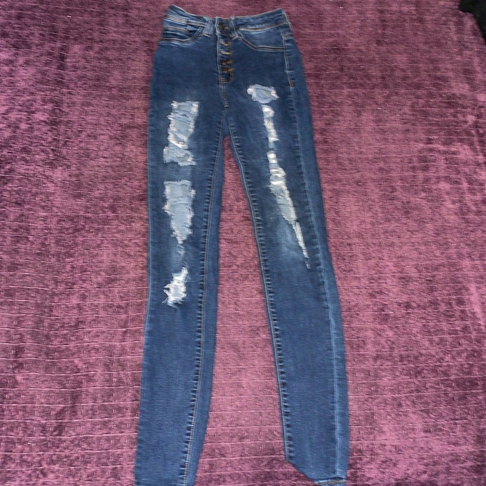 Hammer jeans blue skinny distressed size 0